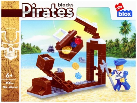 Klocki konstrukcyjne 101 elementów Pirat alleBLOX 525222