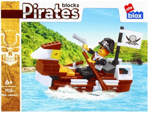 Klocki konstrukcyjne 103 elementy Pirat alleBLOX 525224