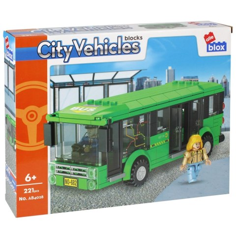 Klocki konstrukcyjne 221 elementów City Bus alleBLOX 525220