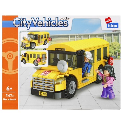 Klocki konstrukcyjne 242 elementów City Bus alleBLOX 525218