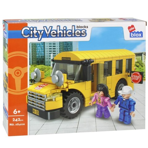 Klocki konstrukcyjne 242 elementów City Bus alleBLOX 525218