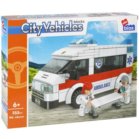 Klocki konstrukcyjne 255 elementów City Ambulans alleBLOX 525219