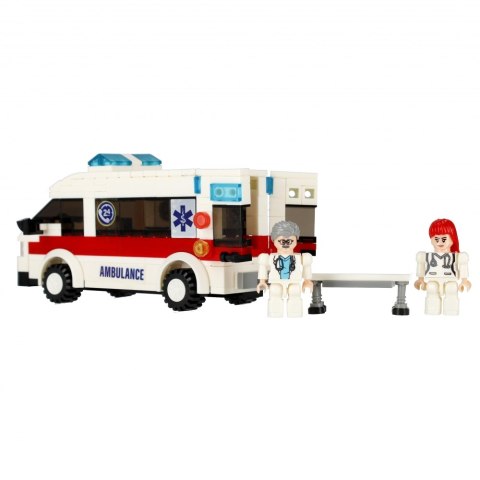 Klocki konstrukcyjne 255 elementów City Ambulans alleBLOX 525219