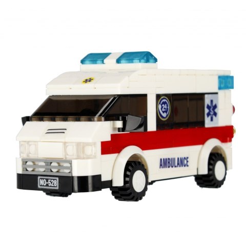Klocki konstrukcyjne 255 elementów City Ambulans alleBLOX 525219