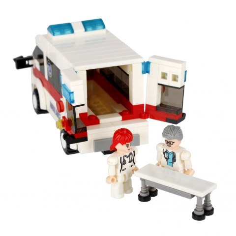 Klocki konstrukcyjne 255 elementów City Ambulans alleBLOX 525219