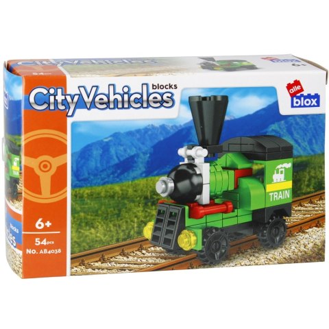 Klocki konstrukcyjne 54 elementów City Lokomotywa alleBLOX 525217