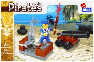 Klocki konstrukcyjne 58 elementów Pirat alleBLOX 525230