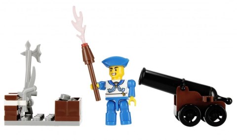 Klocki konstrukcyjne 58 elementów Pirat alleBLOX 525230