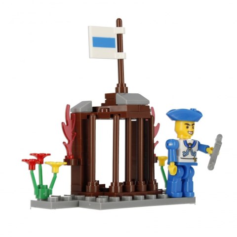 Klocki konstrukcyjne 59 elementów Pirat alleBLOX 525229