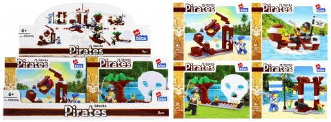 Klocki konstrukcyjne 96-103 elementów Pirat display alleBLOX 525165