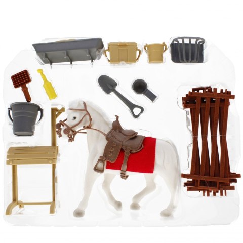 Konik flokowany z akcesoriami MEGA CREATIVE 526121