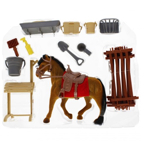 Konik flokowany z akcesoriami MEGA CREATIVE 526121