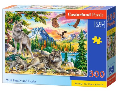 Puzzle 300 Wolf Family and Eagles CASTORLAND B-030514