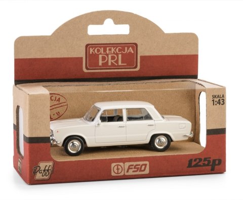 DAFFI KOLEKCJA PRL FIAT 125P BIAŁY 1:43