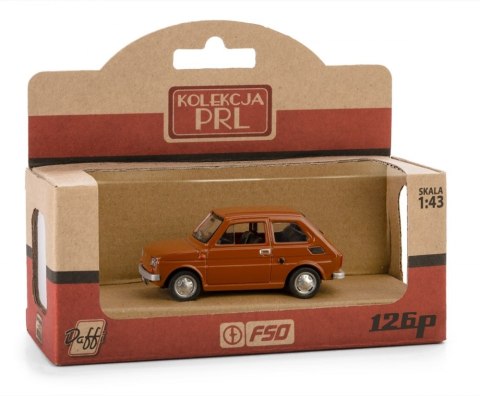 DAFFI PRL FIAT 126P BRĄZOWY 1:43