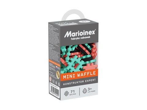 Klocki konstrukcyjne Mini Waffle 71 elementów Konstruktor Expert MARIOINEX 904091