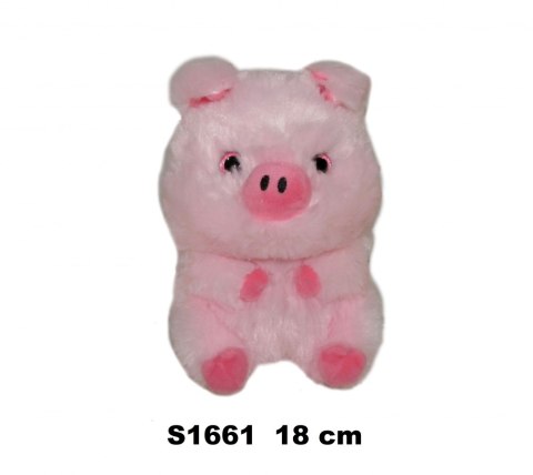 PLUSZAK SWINKA 18CM SIEDZACA KULA SA
