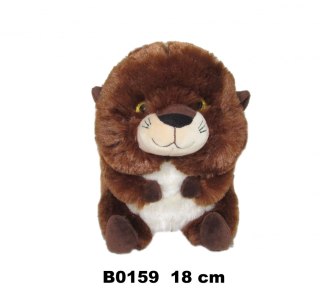 PLUSZAK WYDRA 18CM SIEDZACA KULA SA