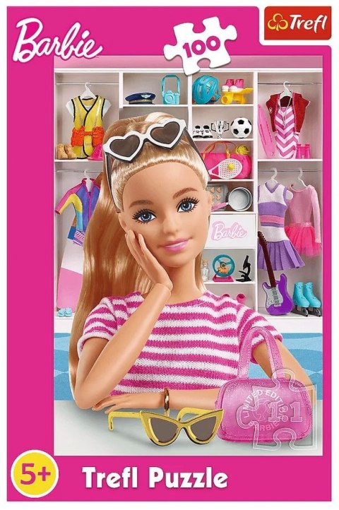 Puzzle 100 elementów Poznaj Barbie TREFL 16458 TR