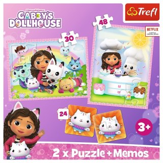 Puzzle 2w1 z Memos Gabi z Kocim Przyjacielem TREFL 93382 TR