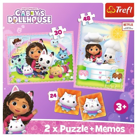 Puzzle 2w1 z Memos Gabi z Kocim Przyjacielem TREFL 93382 TR