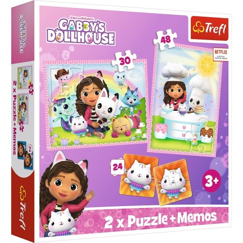 Puzzle 2w1 z Memos Gabi z Kocim Przyjacielem TREFL 93382 TR