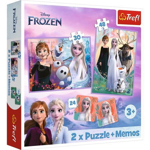 Puzzle 2w1 z Memos Księżniczki w Krainie Lodu TREFL 93335 TR