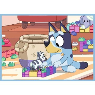 Puzzle 4w1 Bluey i jego świat TREFL 34637 TR