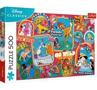 Puzzle 500 elementów Disney na przestrzeni lat TREFL 37465 TR