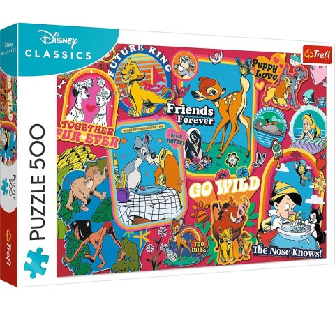 Puzzle 500 elementów Disney na przestrzeni lat TREFL 37465 TR