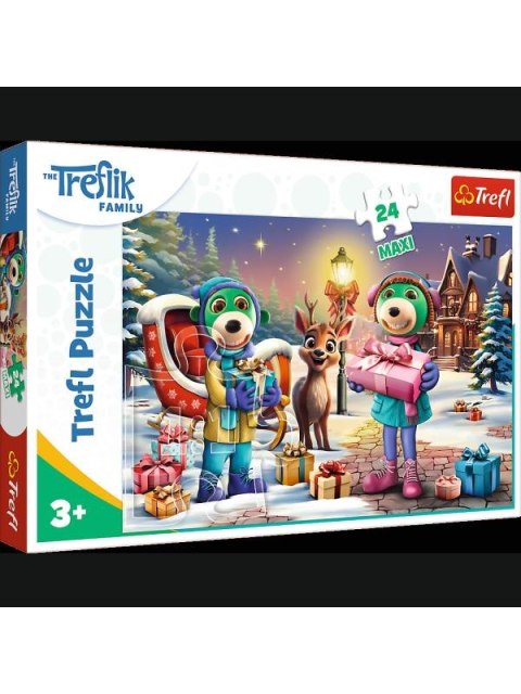 PUZZLE 24EL TREFL MAXI TREFLIKI ZIMOWY CZAS PUD8