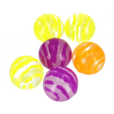 Piłka kauczukowa 3cm 60szt Spirala Neon MEGA CREATIVE 536516