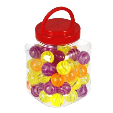 Piłka kauczukowa 3cm 60szt Spirala Neon MEGA CREATIVE 536516