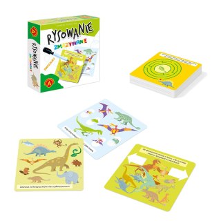 Zabawka edukacyjna Rysowanie zmazywanie Dinozaury PUD ALEXANDER 2687 ALX