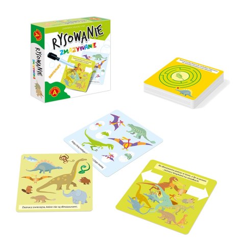 Zabawka edukacyjna Rysowanie zmazywanie Dinozaury PUD ALEXANDER 2687 ALX