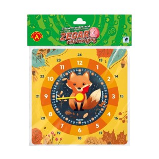 Zegar edukacyjny 25x32 Lisek PBH ALEXANDER 2794 ALX