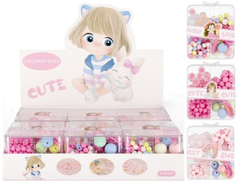 Zestaw pastelowych koralików do nawlekania MEGA CREATIVE 532511