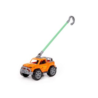 Auto do pchania 65 cm Legionista z rączką pomarańczowe Wader Polesie POLESIE 69336 WADP