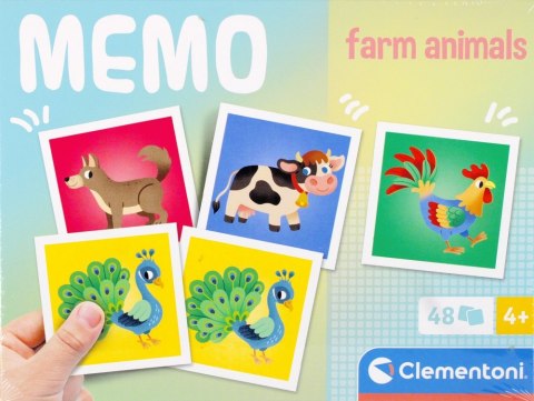 Clementoni Gra Memo Farm Animals 18316