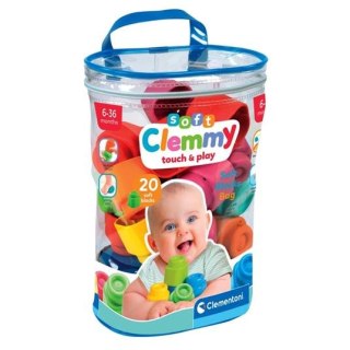 Clementoni Klocki miękkie 20 elementów w torebce 17877