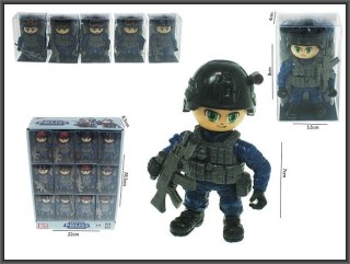 FIGURKA POLICJA AKC 7CM MIX4 WB DISPL 24/288
