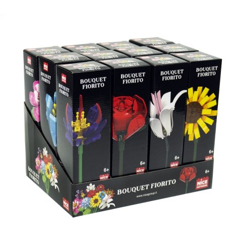 Klocki konstrukcyjne Kwiaty mix Nice ALBA MOLI N-0029 065