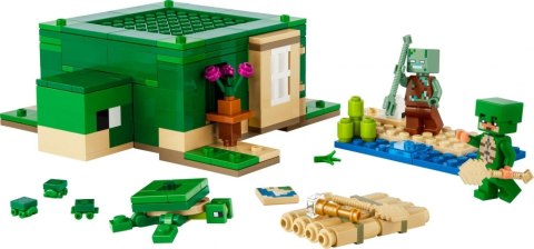 Klocki konstrukcyjne LEGO 21254 MINECRAFT Domek żółwi LEGO 21254