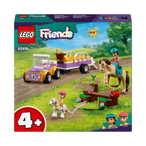 Klocki konstrukcyjne LEGO 42634 FRIENDS Przyczepa konia LEGO 42634