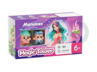 Klocki konstrukcyjne Mini Waffle 80 elementów Księżniczka Magiczna Wieża MARIOINEX 905807