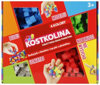 Pianka do modelowania Kostkolina 4kol czerwona ART AND PLAY 13080304