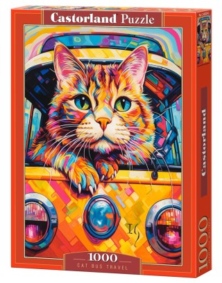Puzzle 1000 el. Cat Bus Travel CASTORLAND C-105229