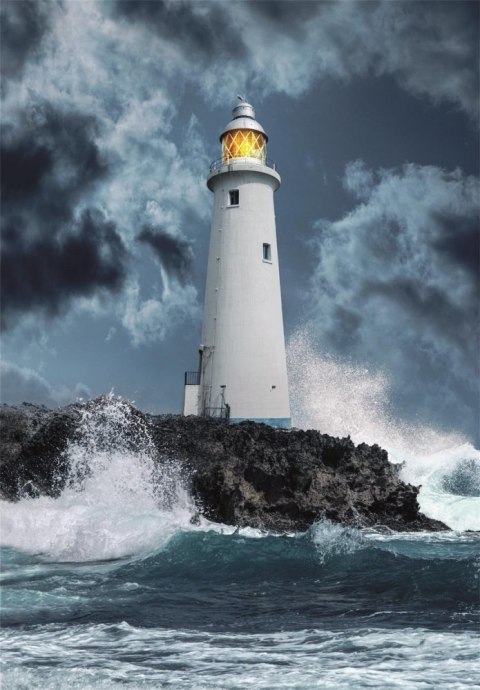 Puzzle Clementoni 1000 elementów Lightouse In The Storm 39828