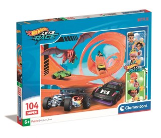 Puzzle Clementoni 104 elementy Hot Wheels 25776