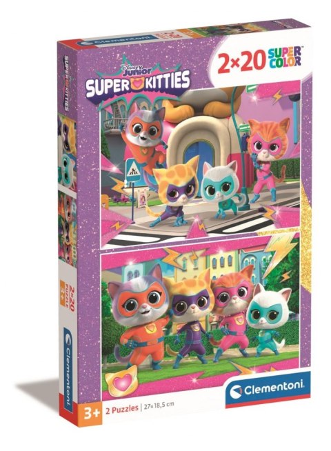 Puzzle Clementoni 2x20el Super Kitties 24811